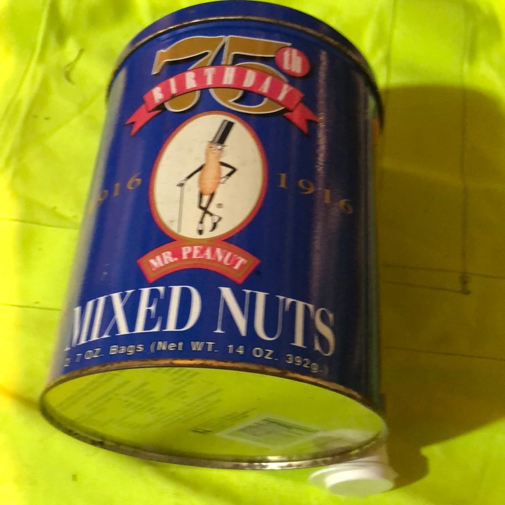 Great Planters mixed Nuts metal containers